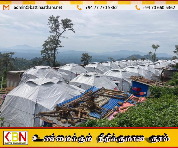 காற்றில் தள்ளாடும் தற்காலிக கூடாரங்கள்; 23 குடும்பங்கள் கடும் பாதிப்பு