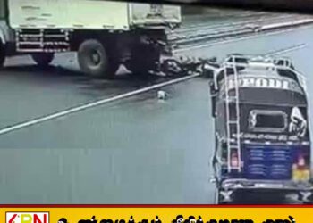 டிப்பர் லாரி–மோட்டார் சைக்கிள் விபத்து; இளைஞர் பலி!