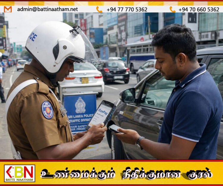 GovPay மூலம் அபராதம் செலுத்துவதை எளிதாக்கத் தவறும் பொலிஸாருக்கு எச்சரிக்கை!
