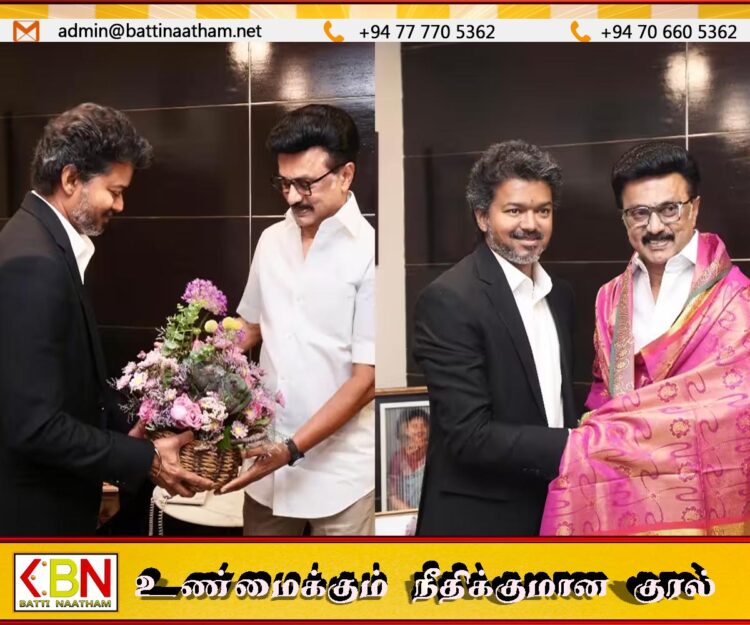 விஜய்க்கு ஆலோசனை வழங்கினேன்; ஸ்டாலின் பதிவு