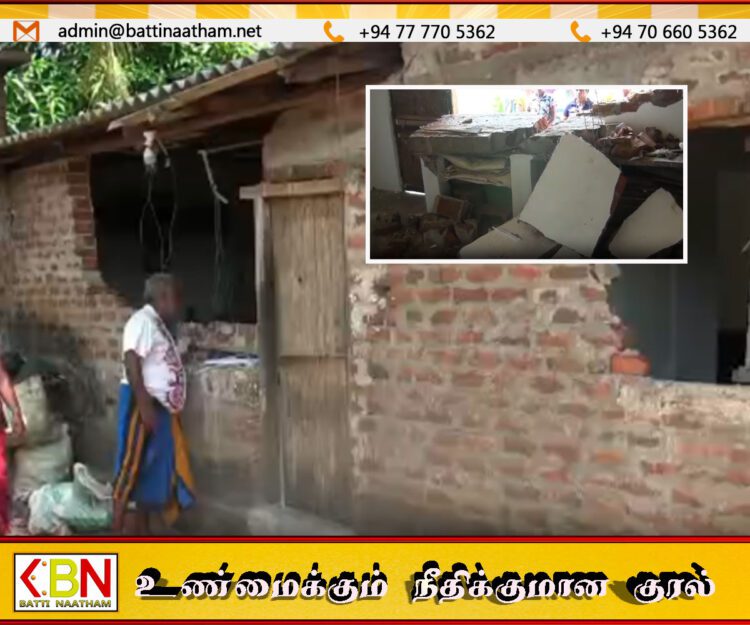 கந்தளாய் வான்எல கிராமத்திற்குள் புகுந்த காட்டுயானை கொடூரத் தாக்குதல்; வீட்டின் சுவர்கள் இடிந்து விழுந்ததில் விவசாயி படுகாயம்!