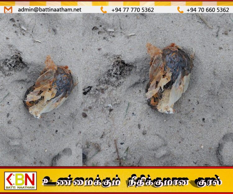 ஏறாவூர் ஐயங்கேணி பகுதியில் கைக்குண்டு மீட்பு