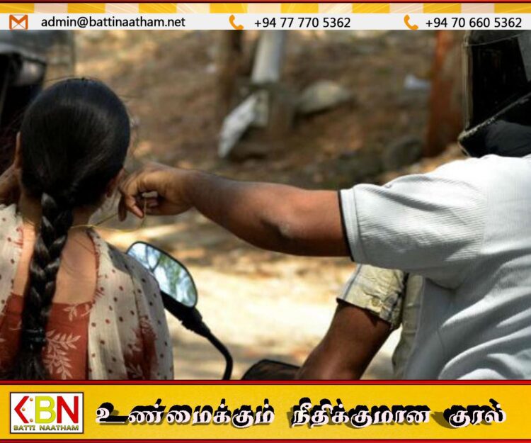 பேருந்துக்கு காத்திருந்த பெண் பொலிஸ் சார்ஜன்டை மிரட்டி தங்கச் சங்கிலி பறிப்பு