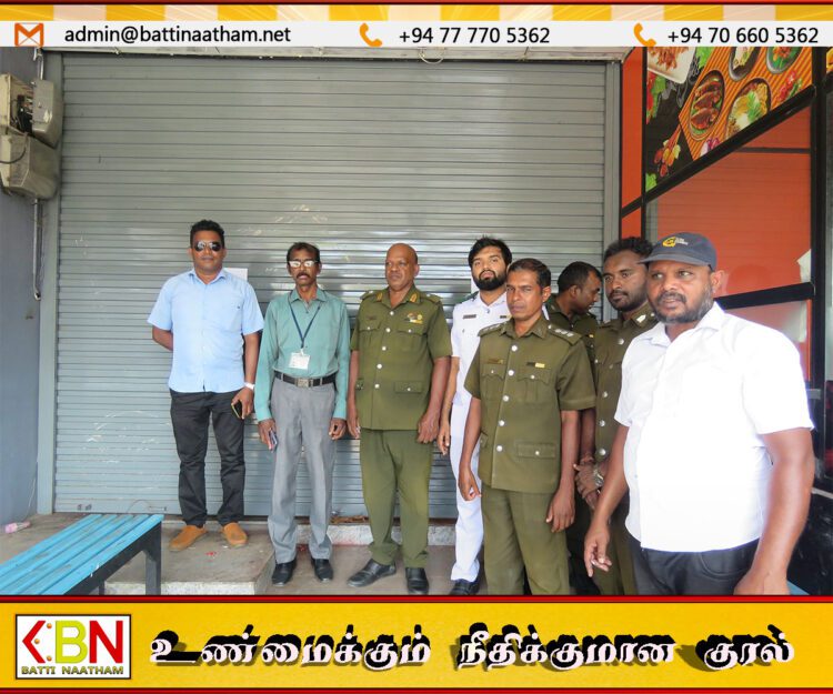 மட்டக்களப்பில் மனிதப் பாவனைக்கு ஒவ்வாத உணவு விற்ற உணவகத்தை 14 நாட்களுக்கு மூட நீதிமன்றம் உத்தரவு!