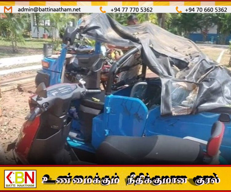 ஓட்டோ – மோட்டார்சைக்கிள் மோதி சிறுவர்கள் உட்பட ஏழு பேர் காயம்!