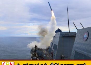 அமெரிக்கப் போர்க்கப்பல் மீது ஈரான் ஏவுகணைத் தாக்குதல்