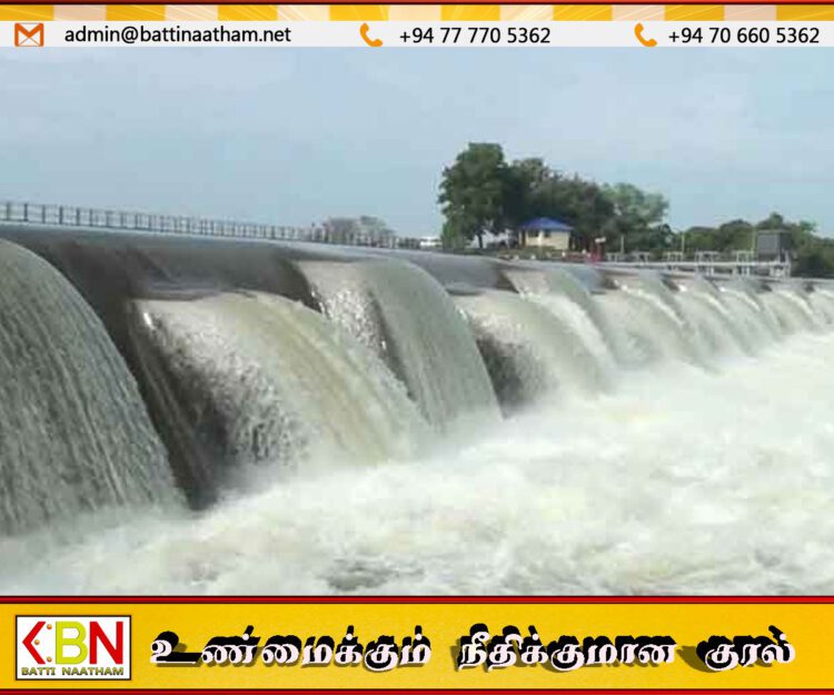 நாடளாவிய ரீதியில் 33 நீர்த்தேக்கங்கள் வான்பாய்கின்றன; நீர்ப்பாசனத் திணைக்களம் எச்சரிக்கை!