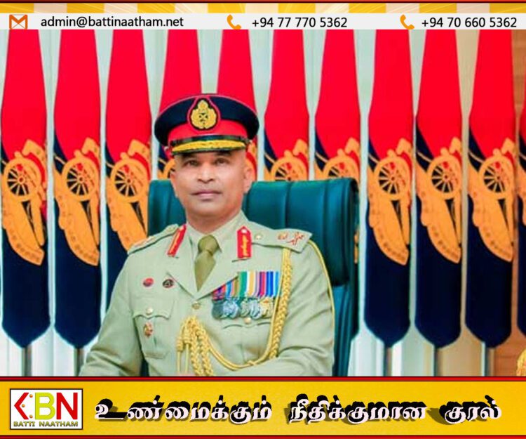 இராணுவத்திற்கு புதிய பதவி நிலை பிரதானி நியமிப்பு!