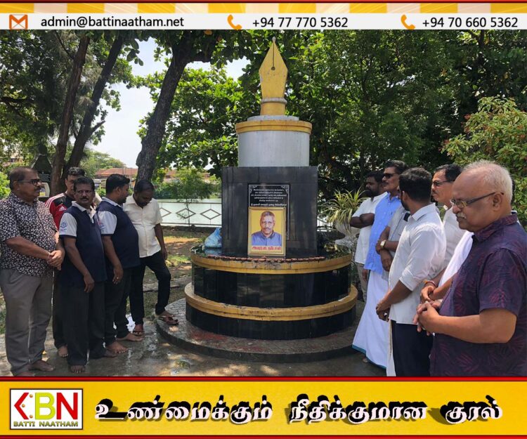 மட்டக்களப்பில் சிரேஷ்ட ஊடகவியலாளர் நடேசனின் 22ஆம் ஆண்டு நினைவு தினம் உணர்வுபூர்வமாக அனுஷ்டிப்பு