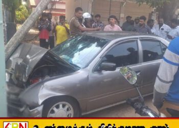பெரியகல்லாறில் கார் விபத்து; சிறுவன் உட்பட நால்வர் காயம்