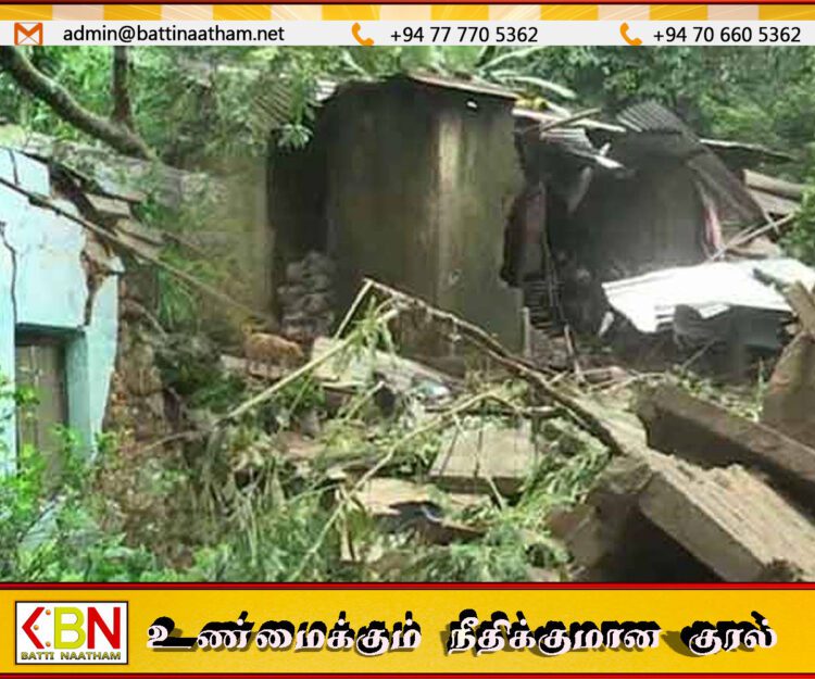 சீரற்ற வானிலையால் 141 வீடுகள் பகுதியளவில் சேதம்!