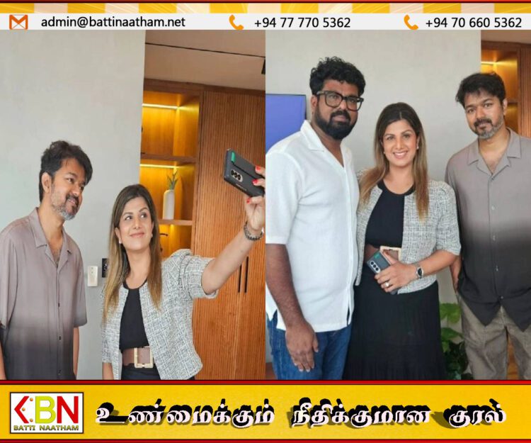 விஜயை சந்தித்து வாழ்த்து தெரிவித்த ஈழத்தமிழ் தொழிலதிபர்