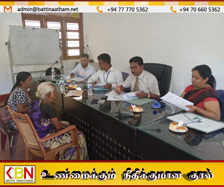 களுவாஞ்சிகுடியில் காணாமல்போனோர் தொடர்பில் விசாரணை