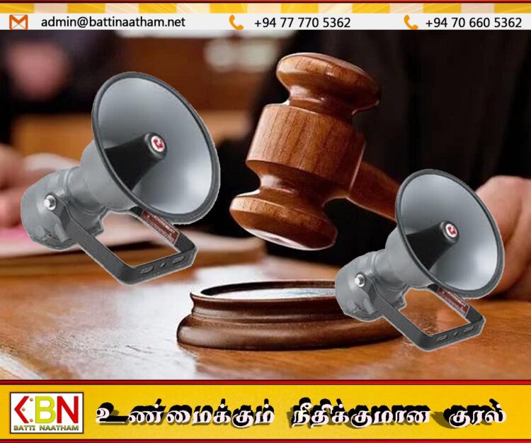யாழில் ஒலிபெருக்கிகள் மூலம் அதிக ஒலி எழுப்பினால் கடுமையான சட்ட நடவடிக்கை