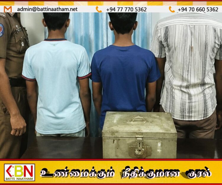 நயினாதீவு நாக பூசணி அம்மன் ஆலய உண்டில் திருட்டு; இரண்டு சிறுவர்கள் உள்ளிட்ட மூவர் கைது