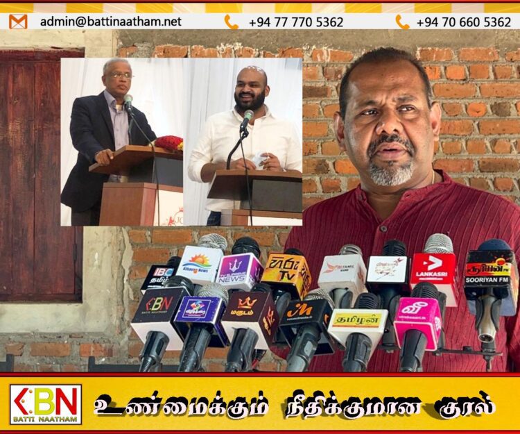 வடகிழக்கு சிங்கள மயப்படுத்தலுக்கு சுமந்திரனும் சாணக்கியனும் துணை போகின்றனரா?;கஜேந்திரகுமார் பொன்னம்பலம்