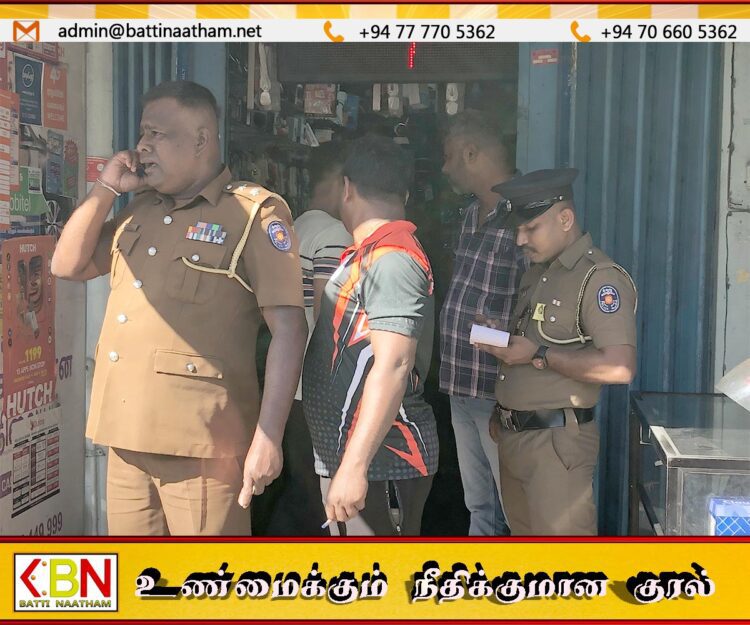 மட்டு நகரில் 3 கடைகளை உடைத்து பல இலட்சம் ரூபா பணம் மற்றும் பொருட்கள் திருட்டு