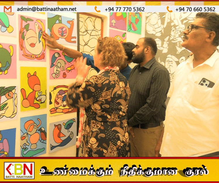 மட்டு வண்ணத்துப்பூச்சி சமாதானப் பூங்காவின் தலைமை அலுவலகத்தில் கனடா தூதுவரின் பங்கேற்புடன் மாயச்சித்திரக் கண்காட்சி