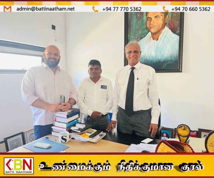 சுமந்திரன்-சாணக்கியனை சந்தித்த காரைதீவு தவிசாளர்; ஆராயப்பட்ட விடயங்கள்