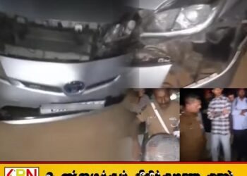அக்கரைப்பற்றில் காரை செலுத்தி இருவரை மோதித்தள்ளிய சிறுவர்கள்