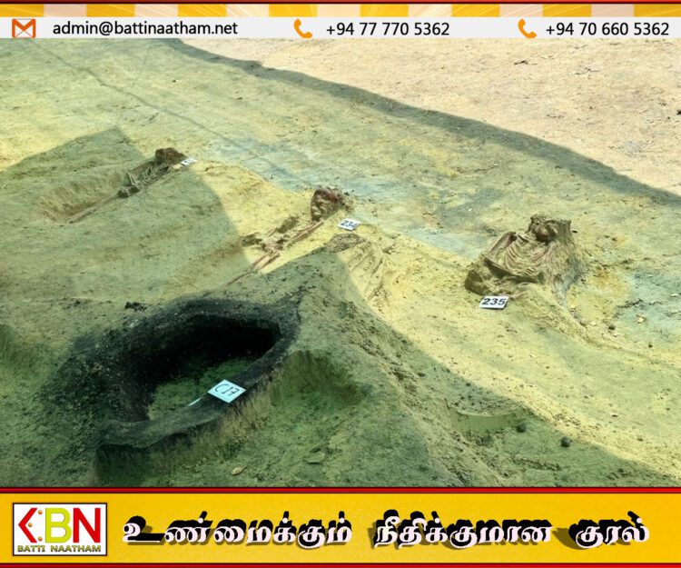 செம்மணியில் இன்றும் மூன்று மனித என்பு கூட்டு தொகுதி அடையாளம்
