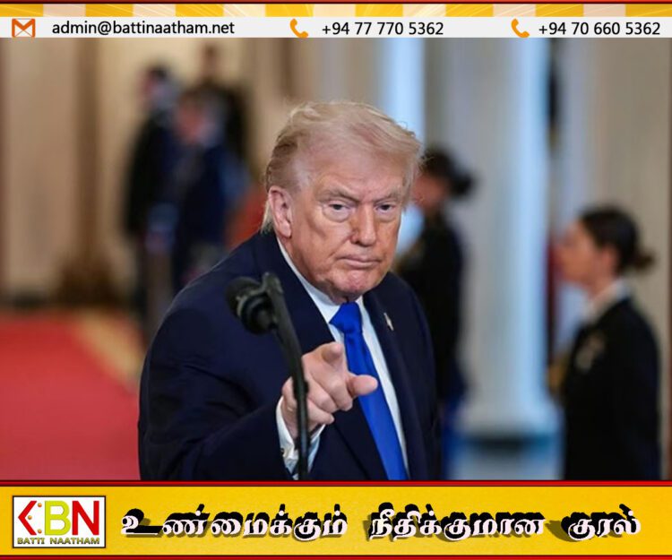 ஈரான் விடயத்தில் தொடர்ந்து நல்லவனாக இருக்கமாட்டேன்; ட்ரம்ப் மீண்டும் எச்சரிக்கை