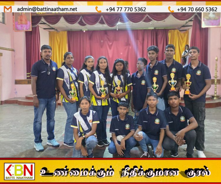 மட்/மாவிலங்கத்துறை விக்னேஸ்வரா பாடசாலை கரம் போட்டியில் வெற்றி