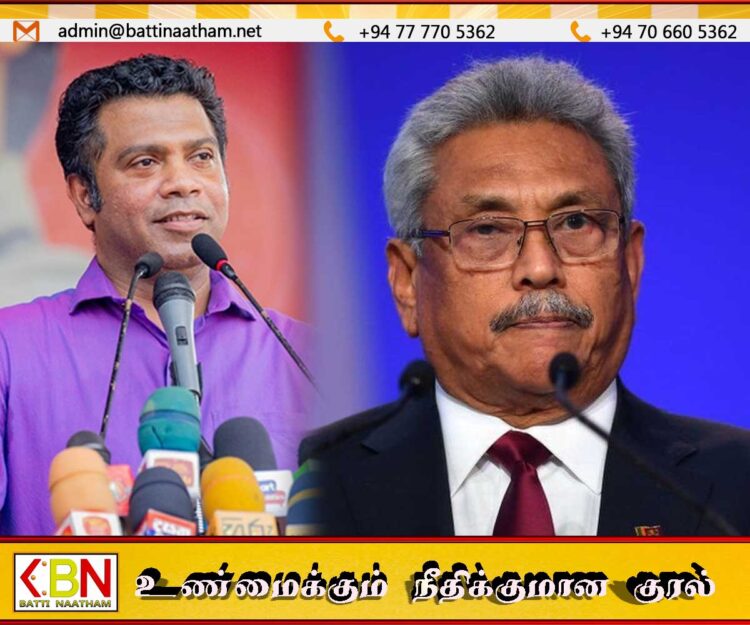 நளிந்த ஜயதிஸ்ஸவின் வாழைக்குலை மதில் பாய்ந்த கதையில் கோட்டா?