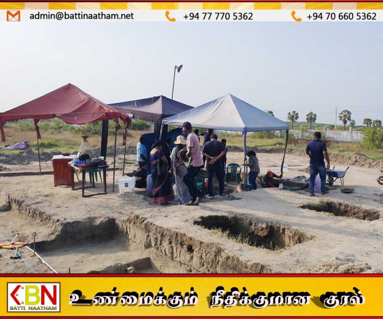 செம்மணியில் பாசிமணி துண்டுடன் குழந்தையின் என்புக்கூடு மீட்பு