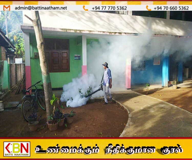 நுளம்பு புகை விசிறலால் சுற்றுச்சூழலுக்கு பாதிப்பு; சுகாதார பூச்சியியல் அதிகாரிகள் சங்கம்