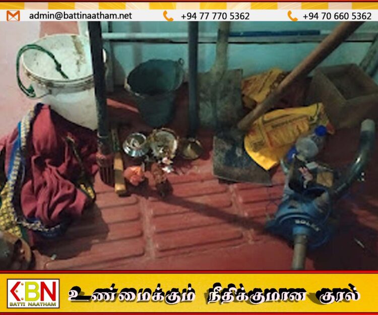 அம்பாறையில் புதையல் தோண்டிய குற்றச்சாட்டில் மூவர் கைது