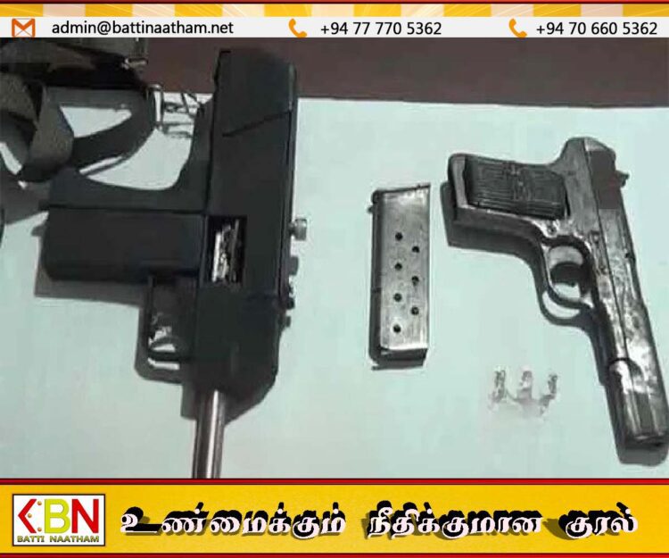 இலங்கையிலேயே முதன்முறையாக மீட்கப்பட்ட புதுவித துப்பாக்கி