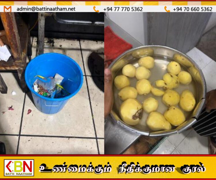 கழிவறைகளுக்கு அருகில் உணவு தயாரித்த உணவகத்திற்கு சீல்; மன்னாரில் சம்பவம்