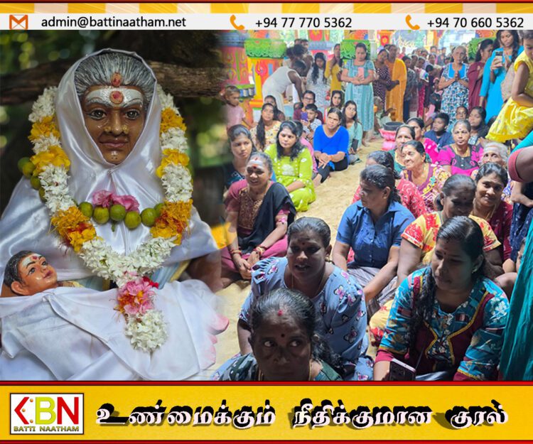 மட்டக்களப்பு சின்ன ஊறணி ஆதி பேச்சி அம்மன் ஆலய வருடாந்த சடங்கு உற்சவம் ஆரம்பம்!
