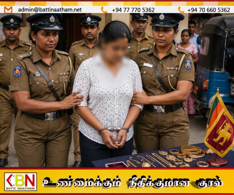 முன்பள்ளி மாணவர்களிடமிருந்து தொடர்ச்சியாக நகைகள் திருடிய பெண் ஊழியர் கைது