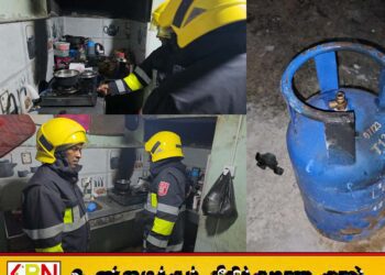 மட்டு திராய்மடு வீடு ஒன்றில் இருந்த எரிவாயுவில் தீப்பரவல்