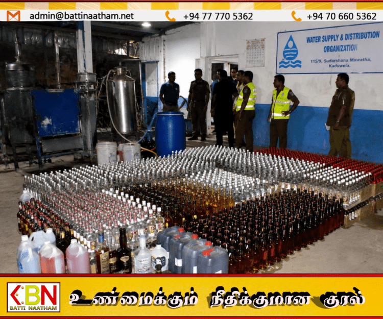 குடிநீர் நிலையம் என்ற பெயரில் சட்டவிரோத மதுபான ஆலை; 6 பேர் கைது!