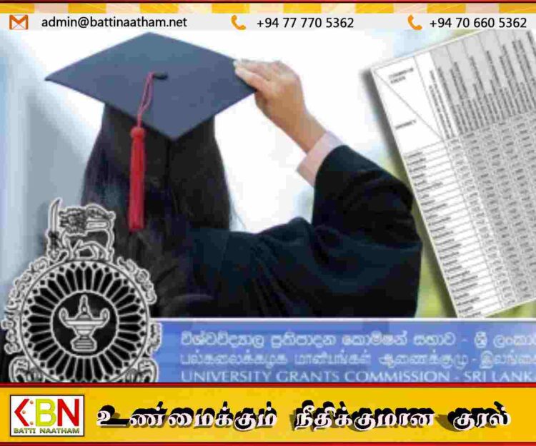 பல்கலைக்கழக அனுமதிக்கான வெட்டுப்புள்ளி குறித்து வெளியான அறிவிப்பு!