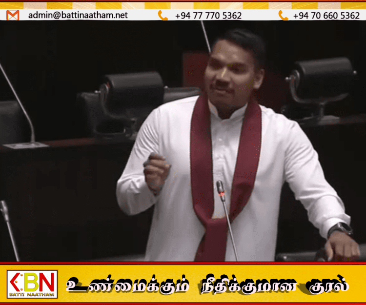 தேர்தல் மேடைகளில் ஒலிபரப்பப்பட்ட பாடலுக்கு யார் பொறுப்பு?; நாமல் ராஜபக்ஷ கேள்வி!