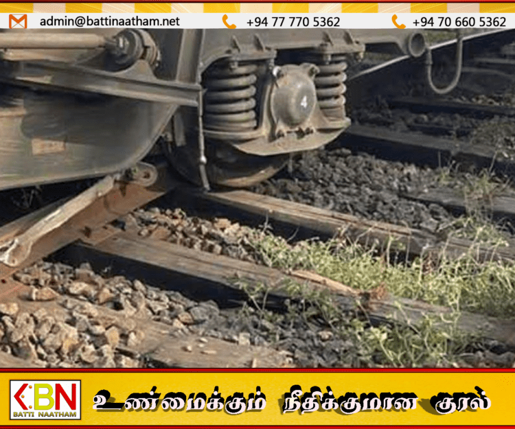 ரம்புக்கனையில் ரயில் தடம் புரண்டது; சேவைகளுக்கு பாதிப்பு இல்லை
