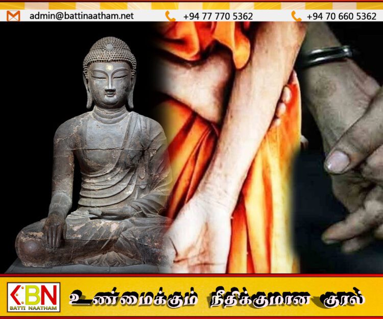 தொல்பொருள் மதிப்புள்ள புத்தர் சிலையை திருடிய பிக்கு மற்றும் முன்னாள் இராணுவ அதிகாரிகள் கைது