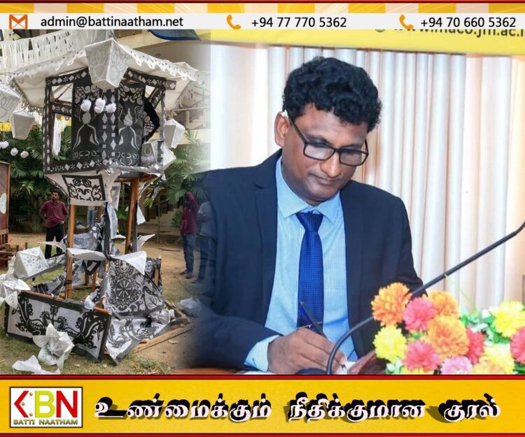 யாழ் பல்கலைக்கழக முகாமைத்துவ பீடத்திற்குள் மதில் ஏறி நுழைந்த நபர்களே வெசாக் கூடை சேதப்படுத்தினர்; வணிக பீடாதிபதி