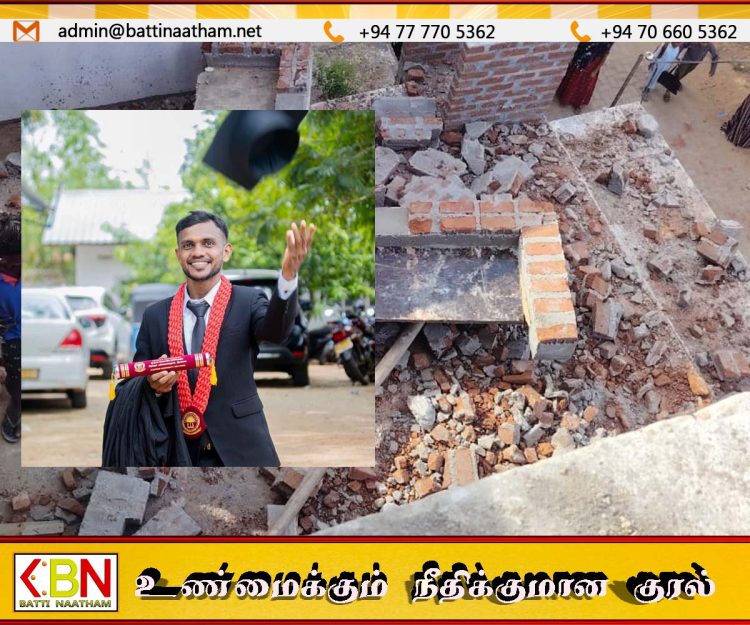 காத்தான்குடியில் ஜெயந்திபுரத்தை சேர்ந்த மேசன் தொழிலாளி தூண் இடிந்து வீழ்ந்ததில் உயிரிழப்பு