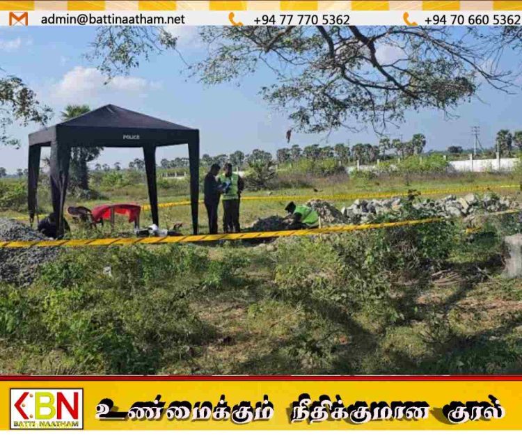 செம்மணி மனிதப் புதைகுழி; மூன்றாம் கட்ட அகழ்வுப் பணிகள் இன்று மீண்டும் ஆரம்பம்
