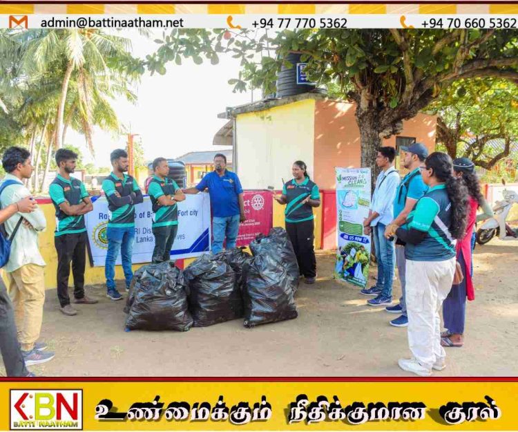 மட்டக்களப்பு வாவிக்கரையில் வெற்றிகரமாக நடைபெற்ற சுற்றுச்சூழல் பாதுகாப்புத் திட்டம்