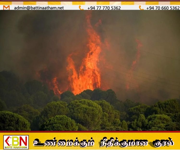 பிரான்சில் காட்டுத்தீ தீவிரம்; அவசர அமைச்சரவைக் கூட்டத்தை கூட்டும் மேக்ரான்