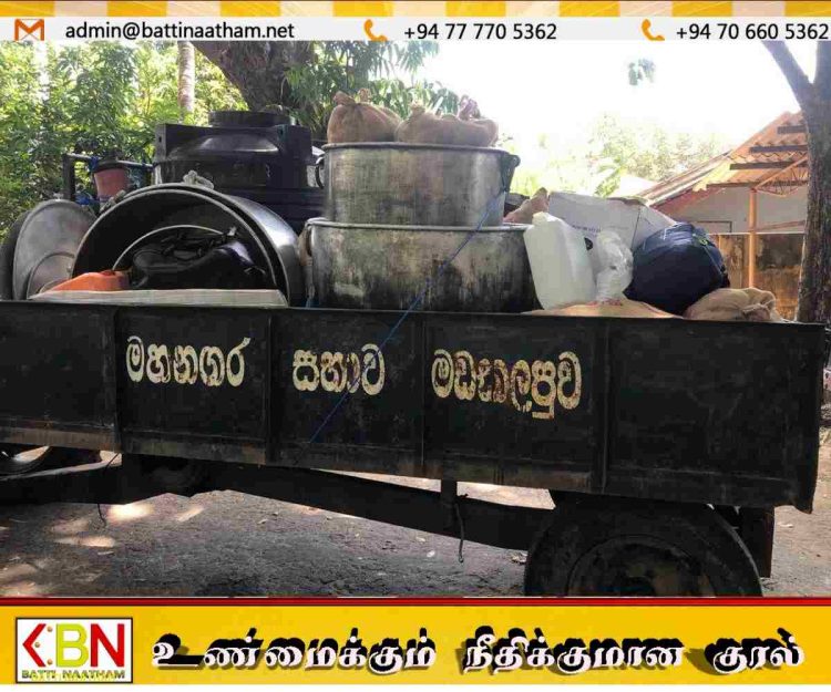கழிவு அகற்றும் உழவு இயந்திரப் பெட்டியில் பாதயாத்திரைக்கான உணவுப் பொருட்கள் எடுத்துச் சென்ற மட்டக்களப்பு மாநகர சபை; ஈ.பி.டி.பி.யின் அந்தனிசில் ராஜ்குமார் கண்டனம்!