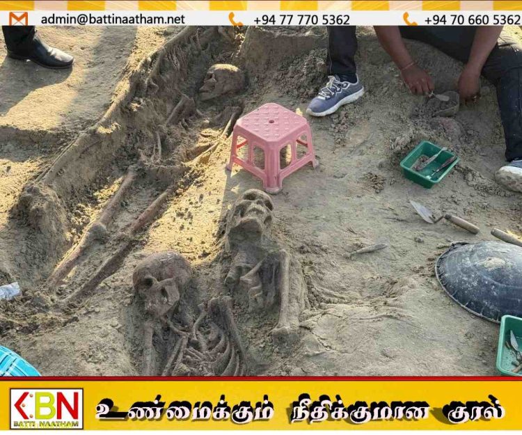 செம்மணி மனிதப் புதைகுழி அகழ்வு; மேலும் 6 என்புக்கூடுகள் மீட்பு!