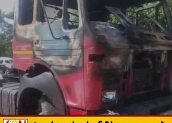 விபத்தால் கொந்தளித்த மக்கள் – கண்டெய்னர் லொறி தீக்கிரை; சாரதி கைது!