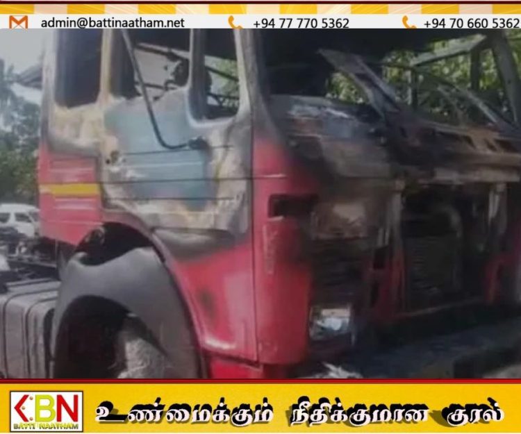 விபத்தால் கொந்தளித்த மக்கள் – கண்டெய்னர் லொறி தீக்கிரை; சாரதி கைது!